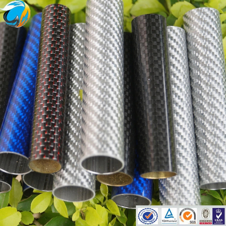 Renkli Karbon Fiber Borular 21mm, 22mm, 23mm, 24mm ile 19mm kimlik boyutunda e sigara için kullanın